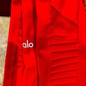 Alo cherry high-waist moto legging